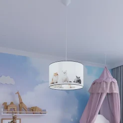 Lampe suspendue en PVC 1 lampes 30x30x95cm Sollux