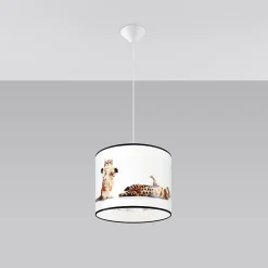 Lampe suspendue en PVC 1 lampes 30x30x95cm Sollux