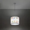 Lampe suspendue en PVC 1 lampes 30x30x95cm Sollux