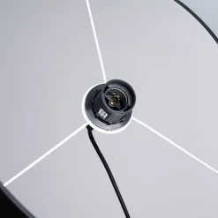 Lampe suspendue en tissu/PVC 1 ampoule 4000K - 40x40x88cm Sollux