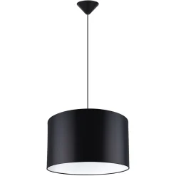 Lampe suspendue en tissu/PVC 1 ampoule 4000K - 40x40x88cm Sollux
