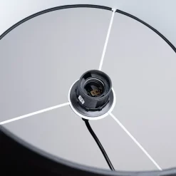 Lampe suspendue en tissu/PVC 1 ampoule 3000K - 30x30x88cm Sollux