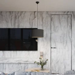 Lampe suspendue en tissu/PVC 1 ampoule 3000K - 30x30x88cm Sollux