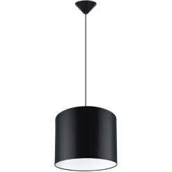 Lampe suspendue en tissu/PVC 1 ampoule 3000K - 30x30x88cm Sollux