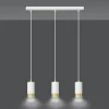 Lampe suspendue FUMIKO 3 WH/GOLD, Emibig Lighting, Fabriqué en EU