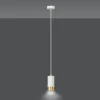 Lampe suspendue FUMIKO 1 WH/GOLD, Emibig Lighting, Fabriqué en EU
