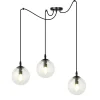 Lampe suspendue GIGI 3 BL TRANSPARENT, Emibig Lighting, Fabriqué en EU