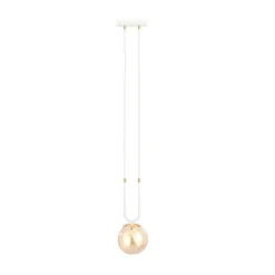Lampe suspendue GLAM 1 WHITE/MIODOWY, Emibig Lighting, Fabriqué en EU