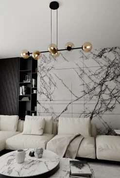 Lampe suspendue ROSSI 6 BL MIODOWY, Emibig Lighting, Fabriqué en EU