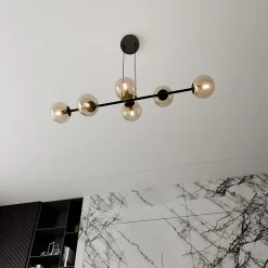 Lampe suspendue ROSSI 6 BL MIODOWY, Emibig Lighting, Fabriqué en EU