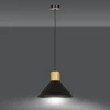 Lampe suspendue ROWEN 1 BLACK, Emibig Lighting, Fabriqué en EU