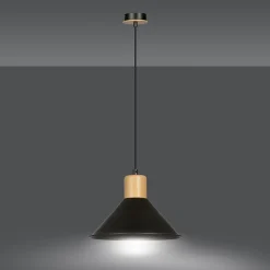 Lampe suspendue ROWEN 1 BLACK, Emibig Lighting, Fabriqué en EU