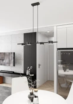 Lampe suspendue SORA 4 BL, Emibig Lighting, Fabriqué en EU