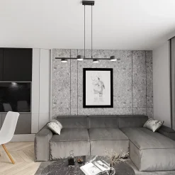 Lampe suspendue SORA 4 BL, Emibig Lighting, Fabriqué en EU