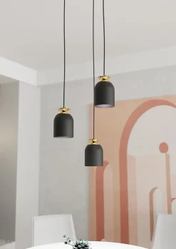 Lampe suspendue TARGET 3 BL PREM, Emibig Lighting, Fabriqué en EU