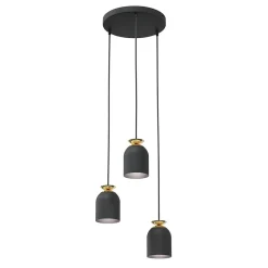 Lampe suspendue TARGET 3 BL PREM, Emibig Lighting, Fabriqué en EU