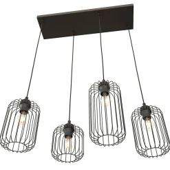 Lampe suspendue VANDER 4 BL, Emibig Lighting, Fabriqué en EU