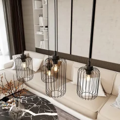 Lampe suspendue VANDER 4 BL, Emibig Lighting, Fabriqué en EU