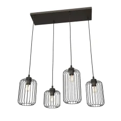 Lampe suspendue VANDER 4 BL, Emibig Lighting, Fabriqué en EU