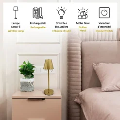 Lampe tactile sans fil FISHTEC Style