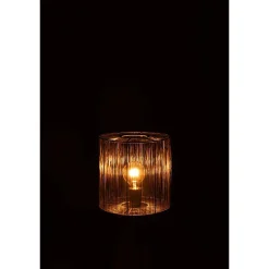 Lampe trépied en métal marron 25.5x25.5x45.5 cm