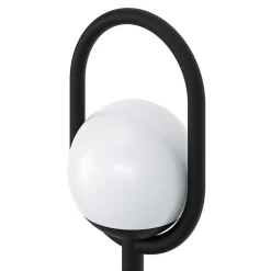 Lampes à piquer extérieures Ruble LED intégrée 3 x 100 lm IP44 GoodHome noir vendue par 3 pièces