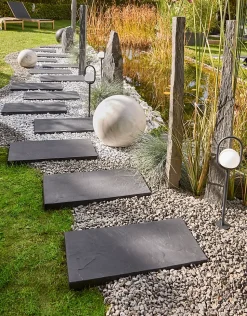 Lampes à piquer extérieures Ruble LED intégrée 3 x 100 lm IP44 GoodHome noir vendue par 3 pièces