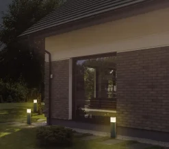 Lampes d'extérieur LED 'Vigo' en métal et plastique anthracite, avec LED intégrée, lampe d'allée