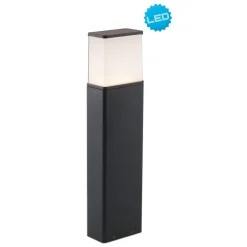 Lampes d'extérieur LED 'Vigo' en métal et plastique anthracite, avec LED intégrée, lampe d'allée