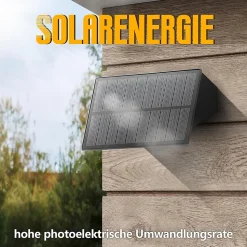 Lampes Solaires D'extérieur - 4 Appliques Solaires Clôture Terrasse Balcon