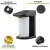Lampes solaires d'extérieur NETTLIFE avec détecteur de mouvement Applique murale solaire d'extérieur 2 modes blanc chaud 3 000 K
