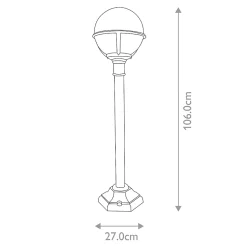 Lanterne à chaîne moyenne Goldenrod 1 lumière