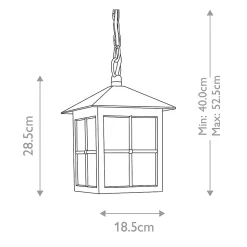 Lanterne à chaîne Winchester 1 lumière