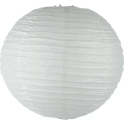 Lanterne boule - papier et métal - blanc - D35 cm - Atmosphera