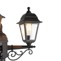 Lanterne classique noire 3 lumières IP44 - Capital