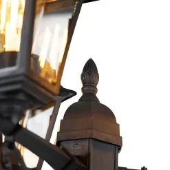 Lanterne classique noire 3 lumières IP44 - Capital