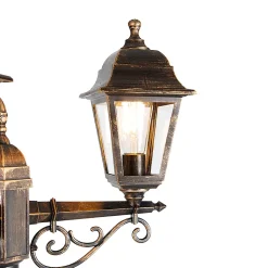 Lanterne classique or antique 3 lumières IP44 - Capital