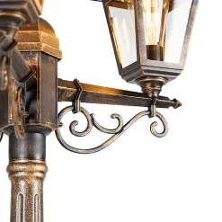 Lanterne classique or antique 3 lumières IP44 - Capital