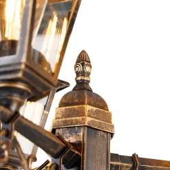 Lanterne classique or antique 3 lumières IP44 - Capital