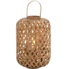Lanterne cylindrique en bois naturel 36x36x69 cm