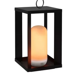 Lanterne de jardin en métal sur batterie Siroco 30 cm