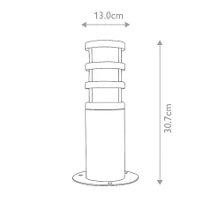 Lanterne de piédestal Hornbaek 1 lumière