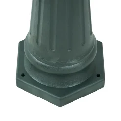 Lanterne d'extérieur classique vert foncé 217cm 3 lumières IP44 - New Haven