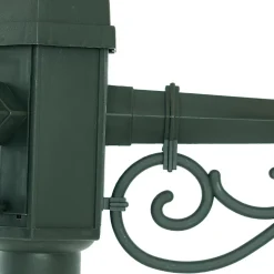 Lanterne d'extérieur classique vert foncé 217cm 3 lumières IP44 - New Haven