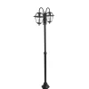 Lanterne d'extérieur classique noire 235 cm 2 lumières IP44 - Berta