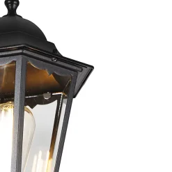 Lanterne d'extérieur noire 220 cm 2 lumières IP44 - La Havane