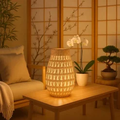 Lanterne en corde 37cm, Naora - Ornami