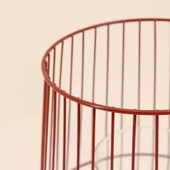 Lanterne en métal filaire 25cm