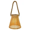 Lanterne extérieur LED à énergie solaire IP44 0.06 W blanc chaud H.33,5 x l.17,5cm bambou