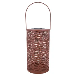 Lanterne extérieur LED à énergie solaire IP44 0.06 W blanc chaud H.25 x l.14cm rouge